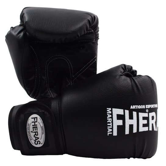Luva BoxeMuay Thai - Preto