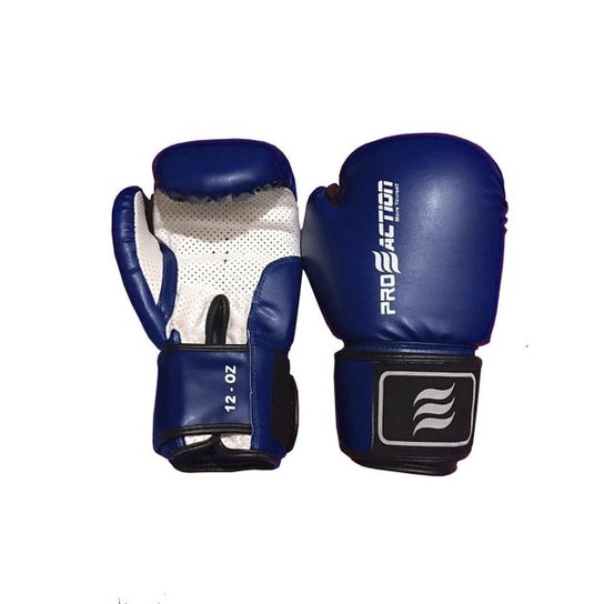 Luva de Box e Muay Thai Profissional Proaction - Azul