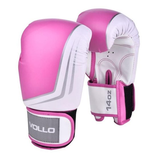 Luva De Boxe Vollo IFS Feminina 14 OZ - Rosa