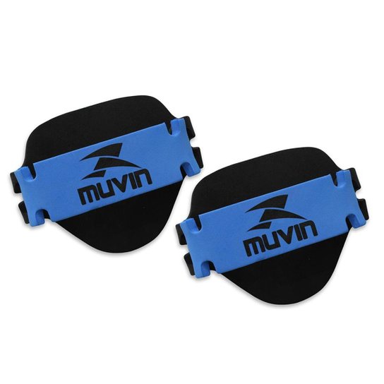 Luvas Musculação em EVA - Muvin LVA-100 - Preto+Azul