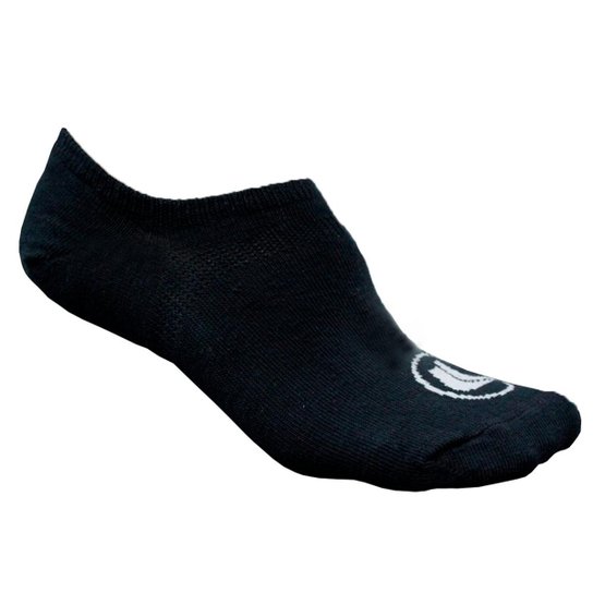 Meia Esporte Legal Invisível Calcanhar 3D - Preto