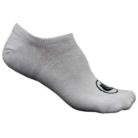 Meia Esporte Legal Invisível Calcanhar 3D - Branco