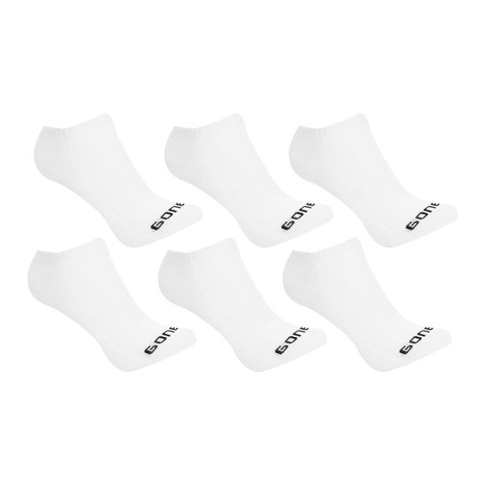 Meia Gonew Sem Cano Pacote 6 Pares - Branco
