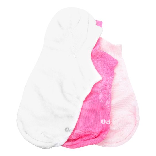 Meia Lupo Cano Curto Kit com 3 Pares Af Sport Sap - Rosa