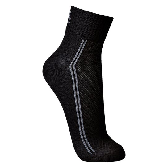 Meia Lupo Cano Médio Sport - Preto+Cinza
