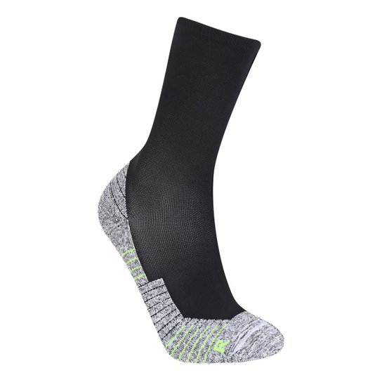 Meia Under Armour Cano Médio Charged Cushion - Preto