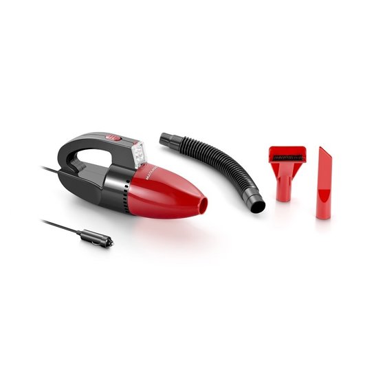 Mini Asp de Pó Automotivo 12V Mult - Preto