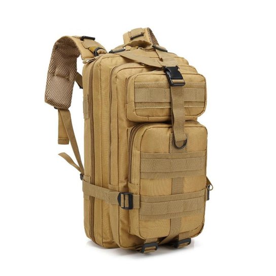 Mochila de Assalto Militar Tática 30 Litros - Caramelo