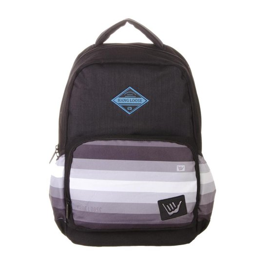 Mochila hang loose fort 22,5l - Preto+Azul