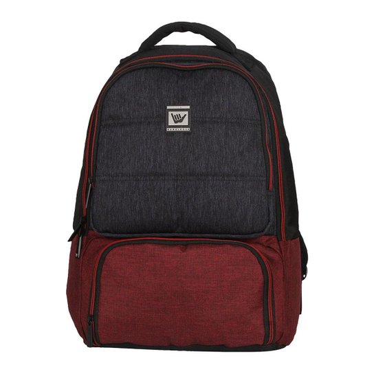 MOCHILA HANG LOOSE PATONG - Preto+Vermelho