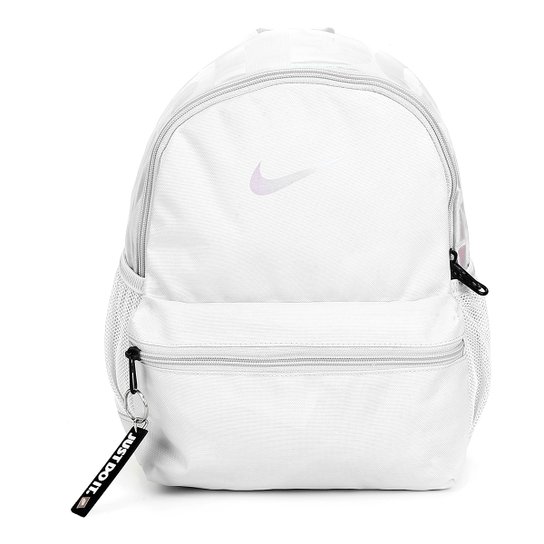 Mochila Infantil Nike Brasília Just do It - Cinza+Branco