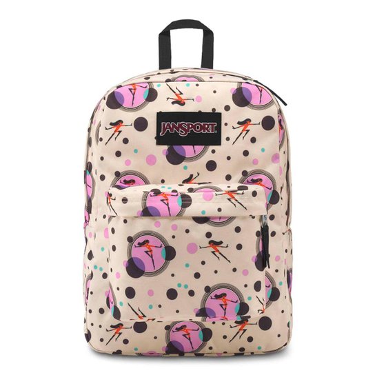 Mochila JanSport Os Incríveis SuperBreak - Areia+Preto