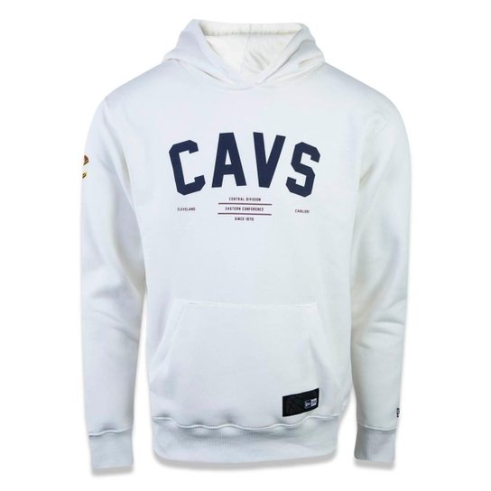 Moletom Canguru Fechado Cleveland Cavaliers NBA New Era - Off White