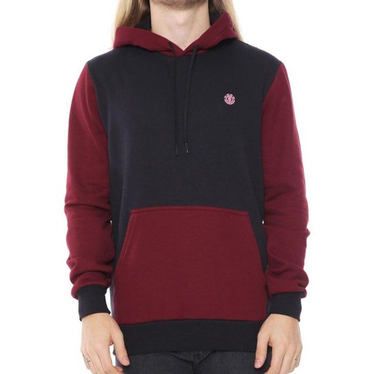 Moletom Element Cornell II Masculino - Preto+Vinho