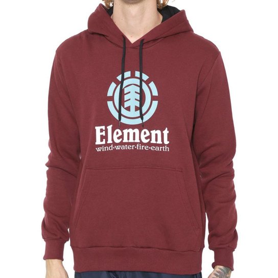 Moletom Element Vertical Masculino - Vinho