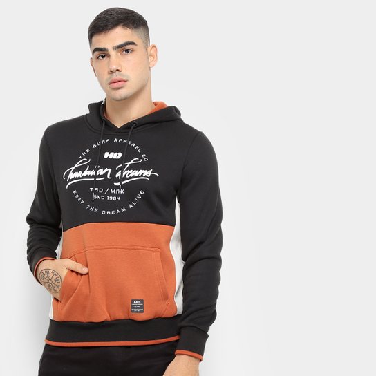 Moletom HD Hawaiin Dreams Masculino - Preto