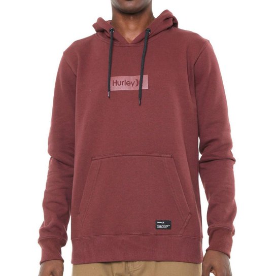 Moletom Hurley Inbox Masculino - Vinho