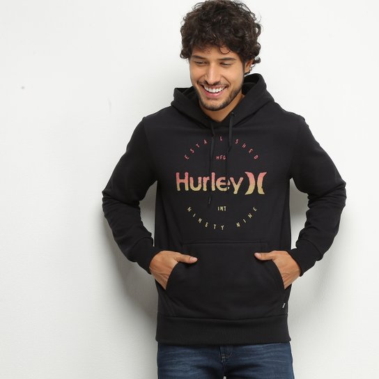 Moletom Hurley Marker Masculino - Preto