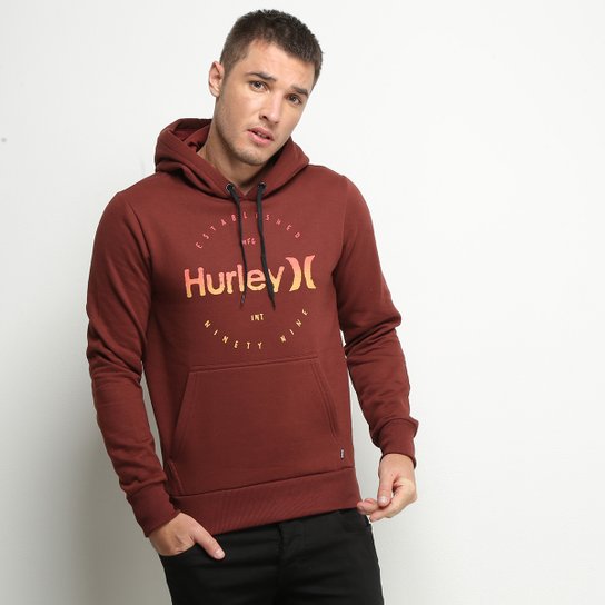 Moletom Hurley Marker Masculino - Vinho