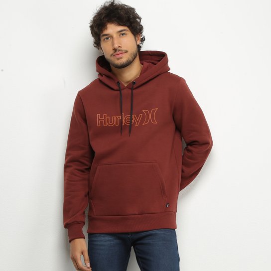 Moletom Hurley O&O Outline Masculino - Vinho