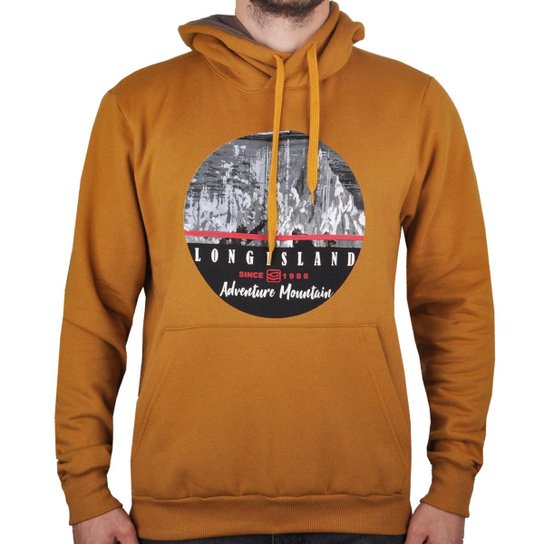 Moletom Long Island Mountain Masculino - Mostarda
