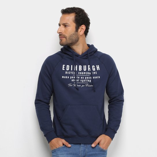 Moletom Malwee Estampado Masculino - Marinho