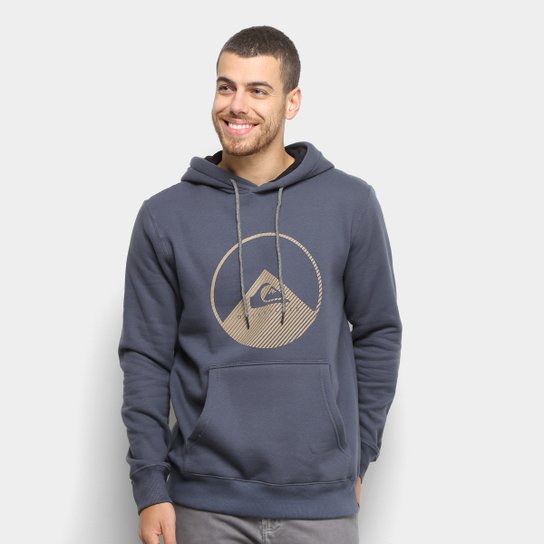 Moletom Quiksilver Canguru Masculino - Marinho