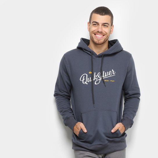 Moletom Quiksilver Since 1969 Canguru Masculino - Marinho