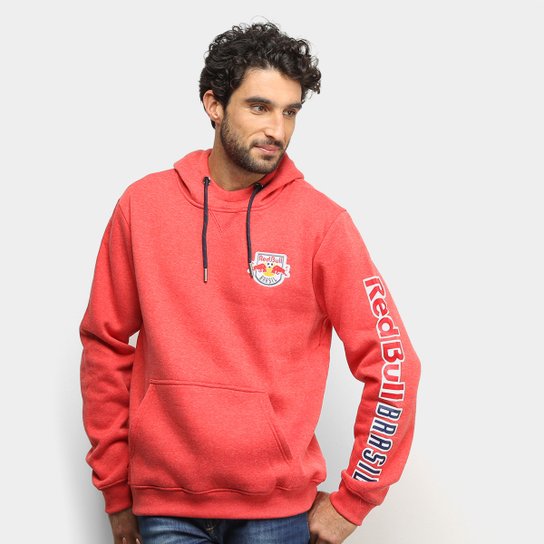Moletom Red Bull Braços Soccer Masculino - Vermelho