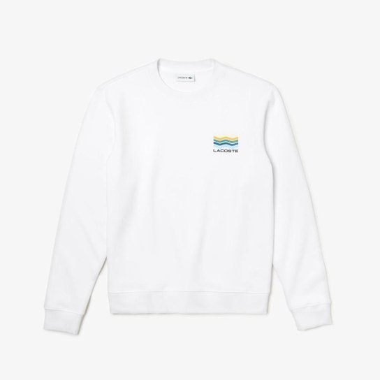 Moleton Lacoste Masculina - Branco