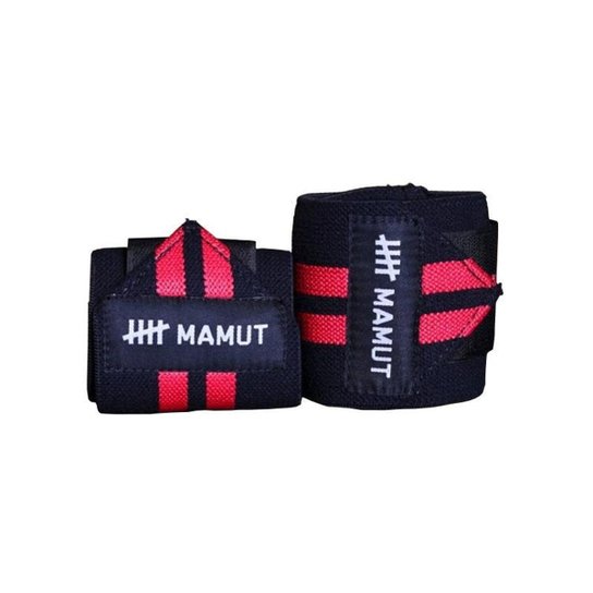 Munhequeira Mamut Crossfit - Preto+Vermelho