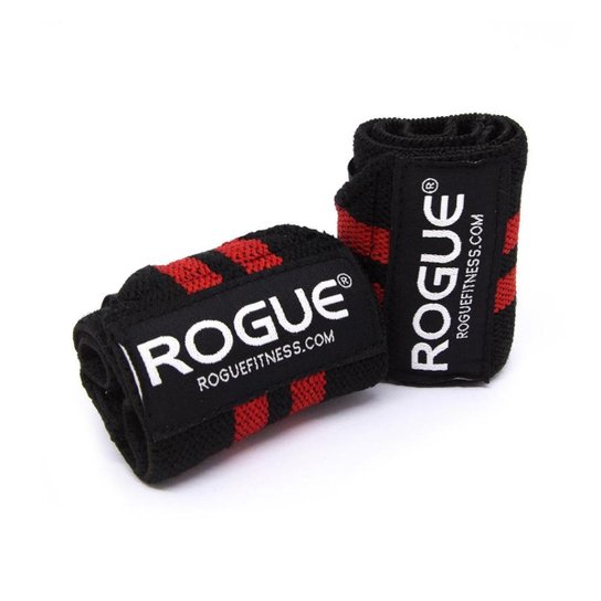 Munhequeira Rogue Crossfit Unisex Original 60cm - Preto+Vermelho