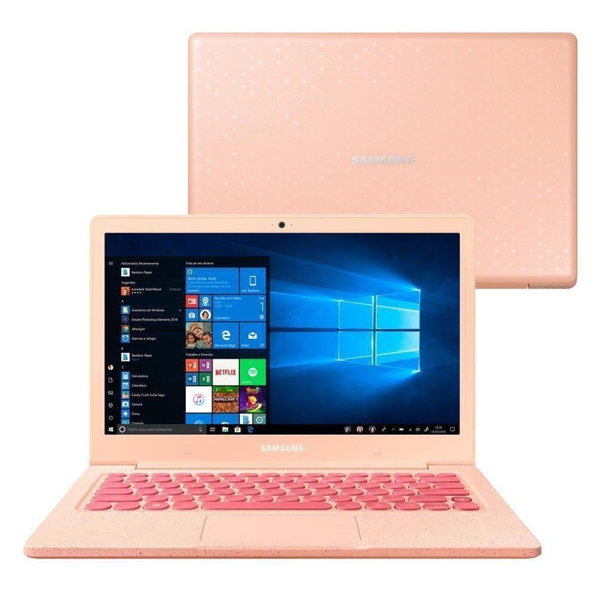 Notebook Samsung F30 Rosa 13.3" Intel Celeron 4GB/64GB Windows 10