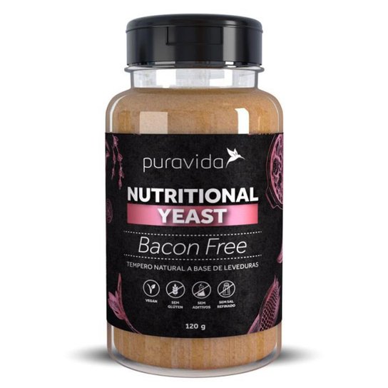 Nutritional Yeast Levedura Nutricional Tempero Natural Puravida 120g -