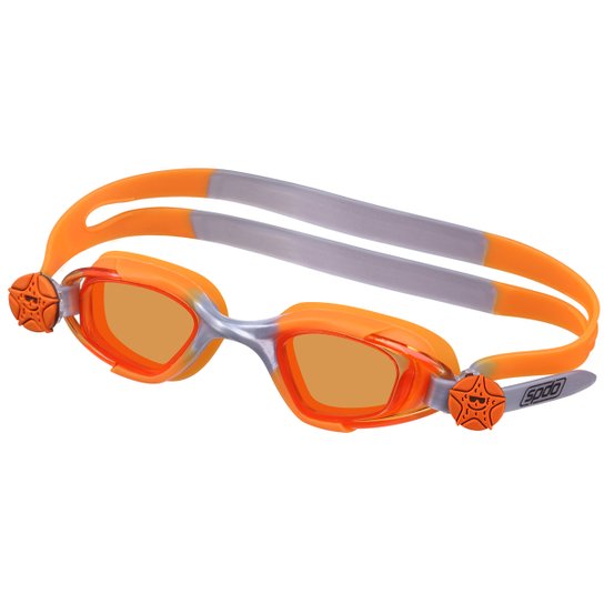 Óculos de Natação Infantil Speedo Pin Pool - Laranja+Vermelho