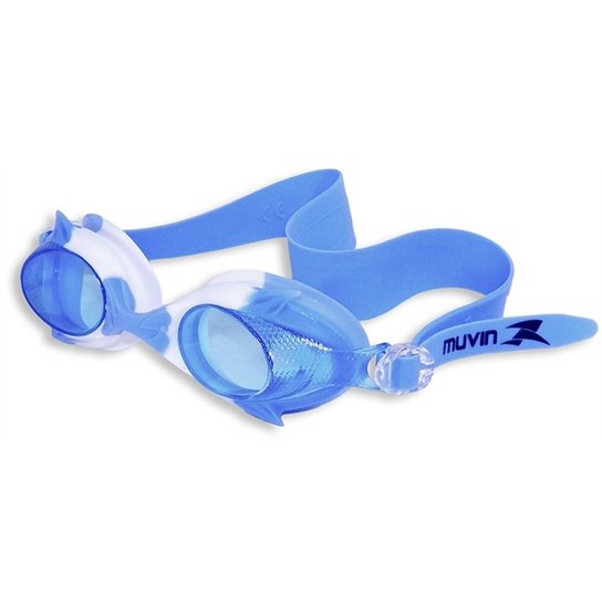 Óculos Natação Peixinho Kid Muvin - Azul-Branco - Azul+Branco
