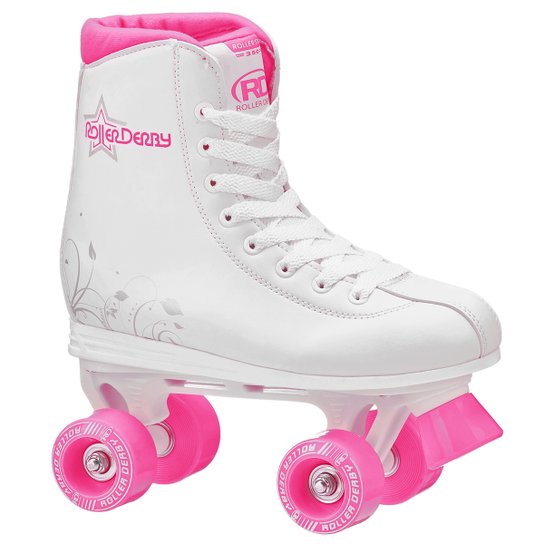 Patins Roller Derby Roller Star 350 - Branco+Pink