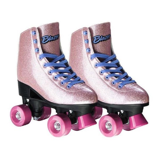 Patins Rollers 4 You Suporta até 90Kg Tam. 34 com Glitter Multikids - Rosa