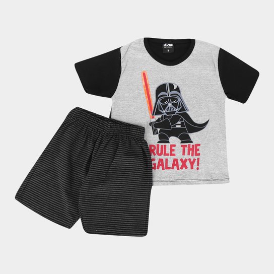 Pijama Infantil Lupo Disney Star Wars - Cinza