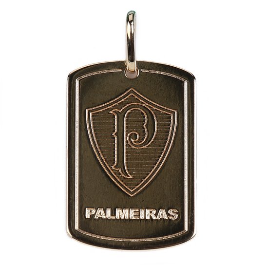 Pingente Palmeiras Escudo - Dourado