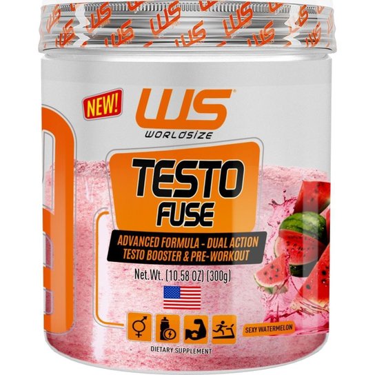 Pré Treino e Pré Hormonal Testo Fuse 300g World Size -