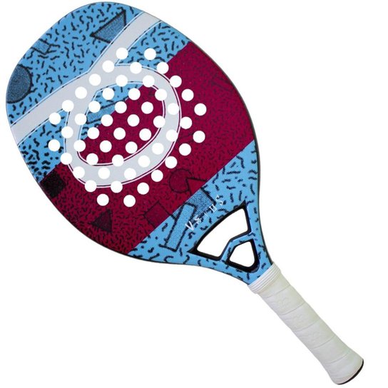 Raquete de Beach Tennis Tom Caruso Venus 50 cm 2018 - Azul Claro