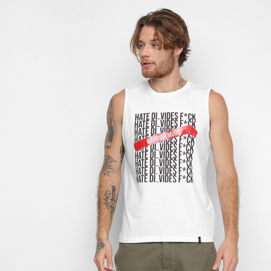 Regata All Free Estampada Masculina - Branco