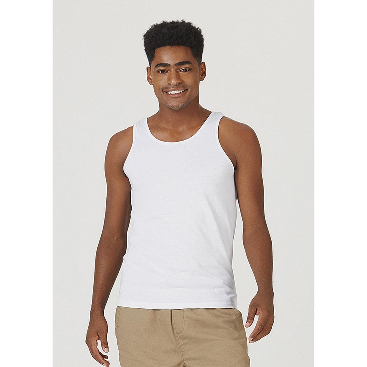 Regata Básica Masculina Slim Em Malha - 0199YNJEN2