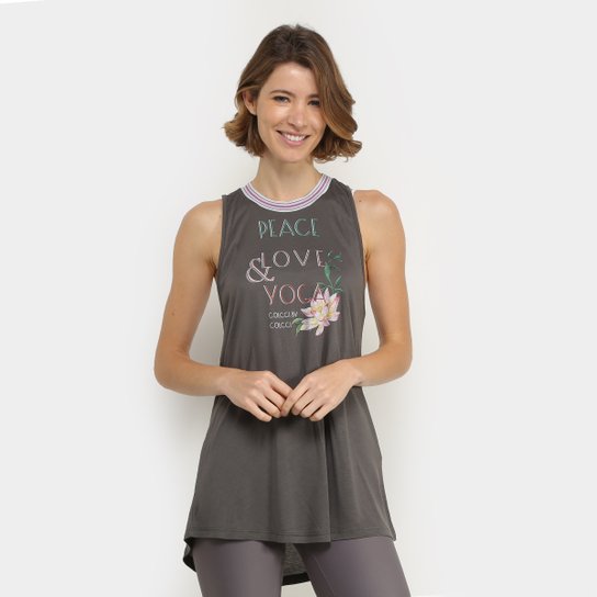 Regata Colcci Fitness Feminina - Cinza