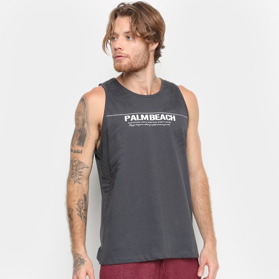 Regata Gajang Palm Beach Masculina - Chumbo