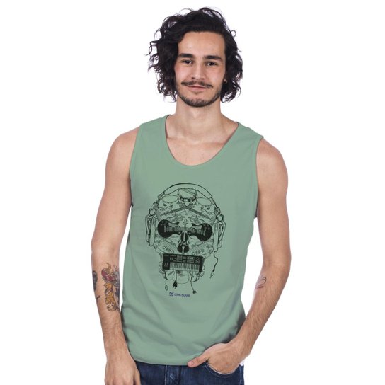 Regata Long Island Music Masculina - Verde