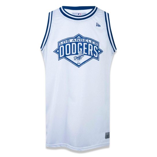 Regata Los Angeles Dodgers MLB New Era Masculina - Branco