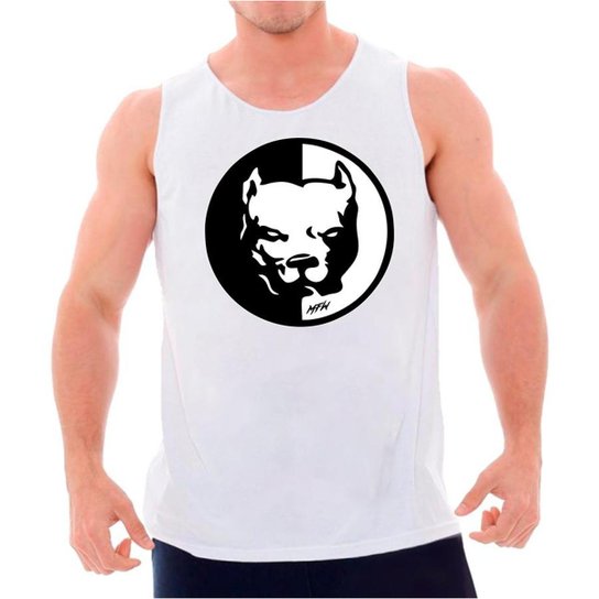 Regata MFW Pitbull Masculina - Branco