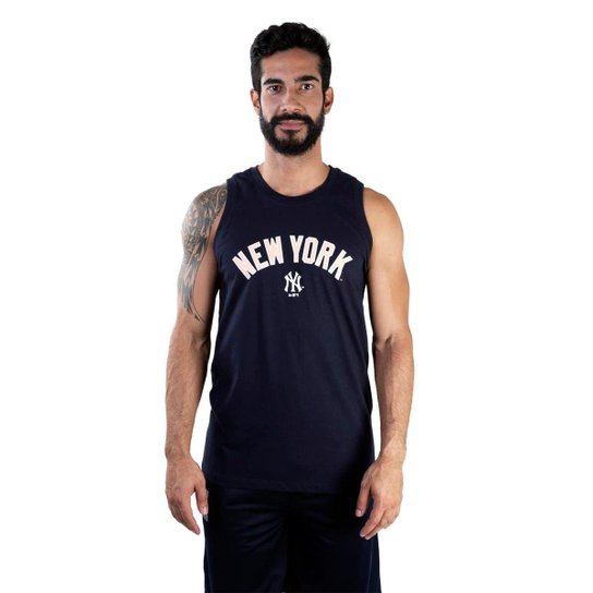 Regata Mlb New York Yankees Essentials Colors Masculina - Marinho